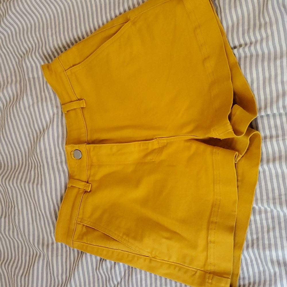 Everlane gold shorts